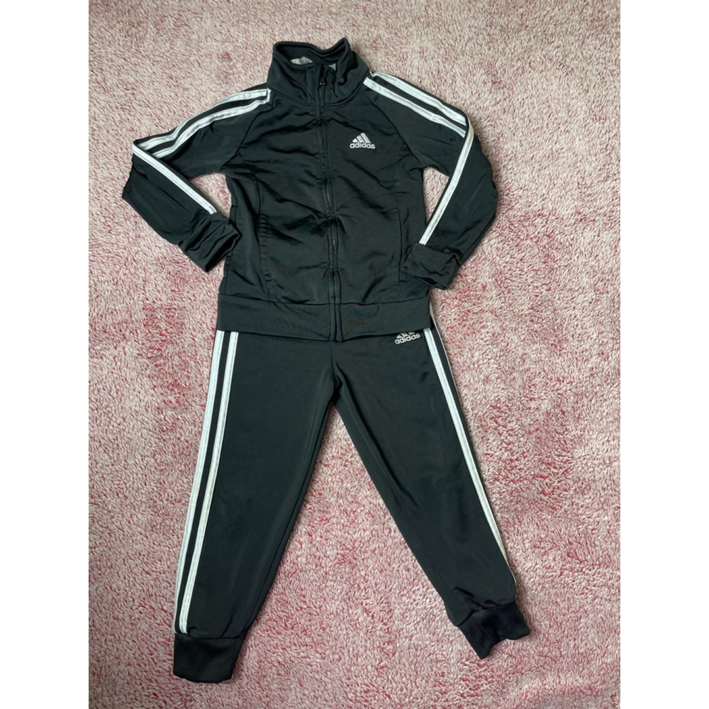 Toddler Adidas Tracksuit Set size 3/4 Black White